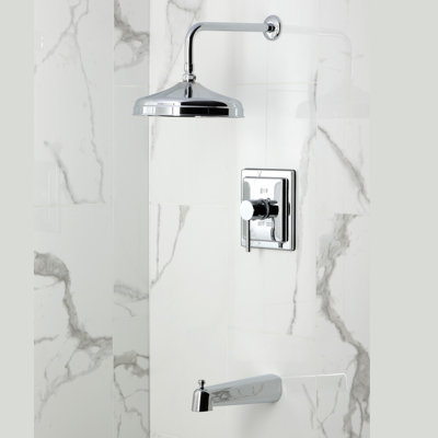 Robinet de baignoire et de douche à pression équilibrée à poignée simple Kingston Brass