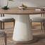 Ensemble de table de salle à manger en bois massif de style français