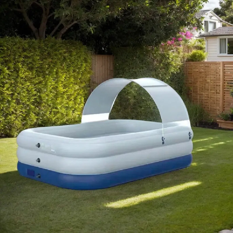 Petite piscine gonflable à la maison pour piscine extérieure de 83 pouces à une touche, facile et rapide à utiliser pour les fêtes d'été dans la cour