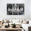 Ensemble 3 pièces de lustre en cristal grunge sur toile-1138625890