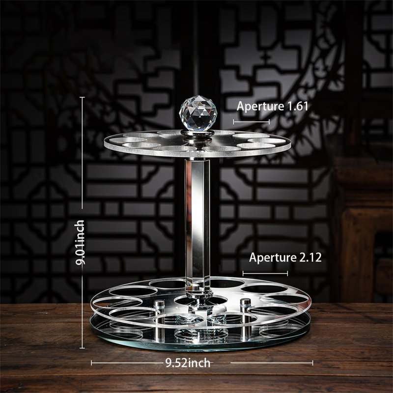 Support à coupes de vin, H 9,01 po x l 9,52 po x P 9,52 po