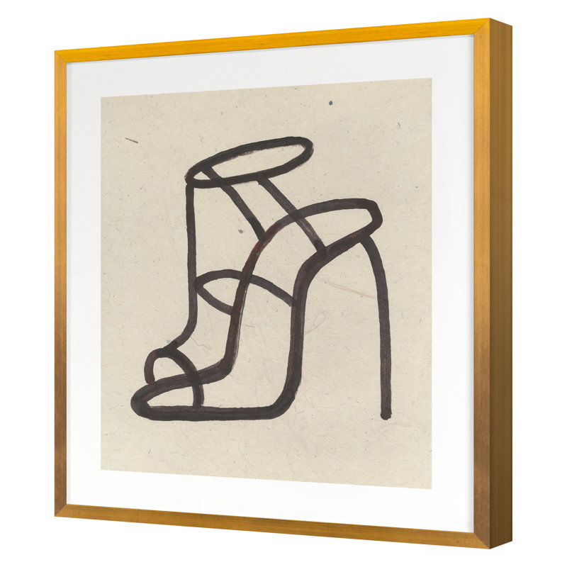 Pumped Up Kicks 5 Print by Angel, James, Gold Single Picture Framed