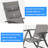 Patio Folding Chairs Set of 2,PVC-coated polyester Fabric Seat