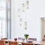 Luminaire suspendu cylindrique à 5 lumières à intensité variable avec accents de cristal-2094169923-2121709320
