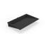 Lavabo de salle de bain encastré en pierre noire encastré en résine de 25,2 po x 16,1 po Badeloft UB-04-L-MBLK-138187392