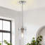 Luminaire suspendu 1 lumière avec îlot de cuisine Levona (finition nickel) Levona-1432405170