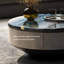 Round microcrystalline stone coffee table-110958853