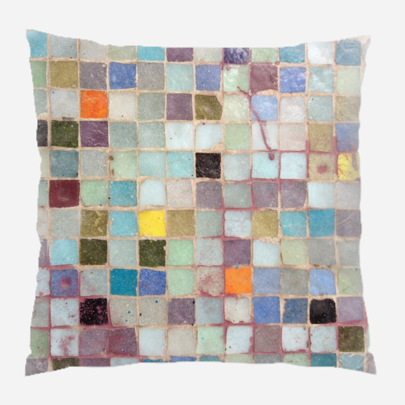 Geometric Microsuede Reversible Throw Pillow