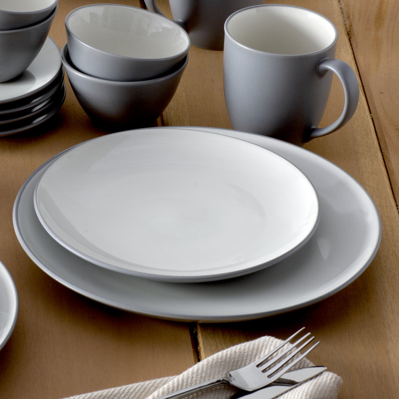 Noritake Colorwave Coupe Dinner Plates, 10-1/2", Slate