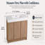 Meuble-lavabo autoportant de 122 cm (120 cm) avec lavabo en résine et 3 portes d'armoire à fermeture amortie, en contreplaqué imitation chêne.-593216295