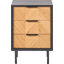 Aneliya 45cm W Metal Bedside Table