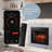 Uptown 23" Infrared Electric Fireplace Insert Heater with Trim Kit, Compatible with Alexa & Google, Remote Control