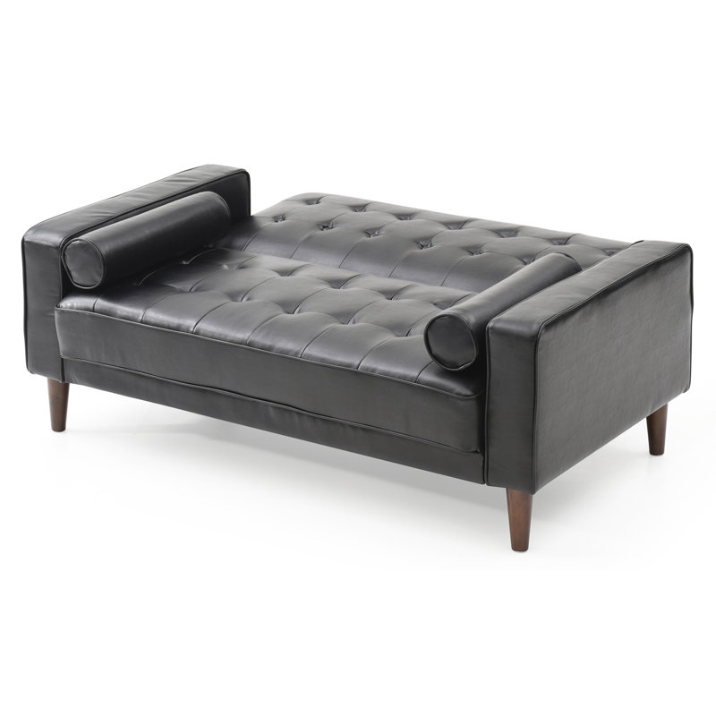 Andrews 60in Loveseat, Black
