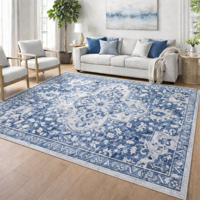 Oriental Machine Tufted Shag Area Rug