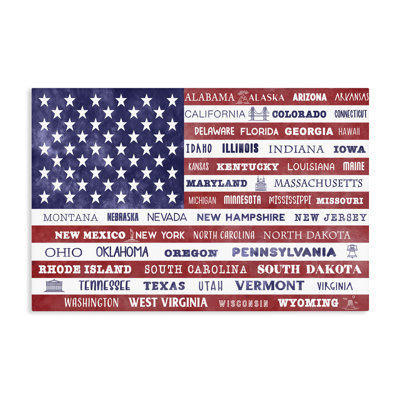 Toile du drapeau des États-Unis, conception de Daniela Santiago