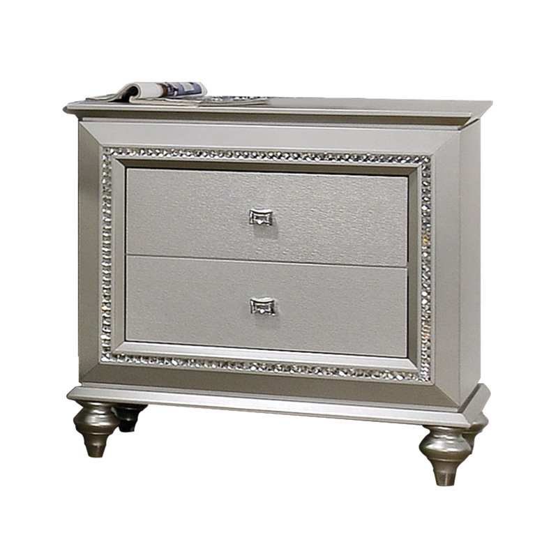 Table de chevet Kaitlyn Champagne Finish Champagne