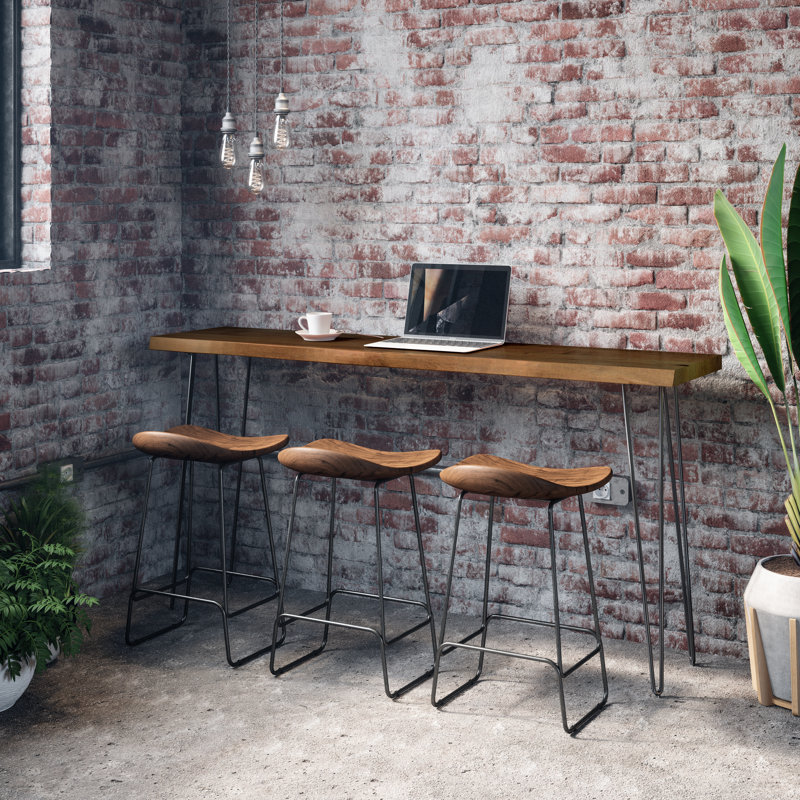 Chestnut Acacia Live Edge 72'' Counter-Height Dining Table