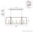 Woodburn 5 Light Linear Geometric Chandelier-74777783