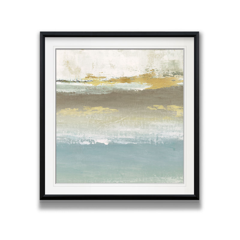 «Soft Solace Détail II», peinture, H 17,5 po x l 17,5 po x P 1,5 po, Cadre noir