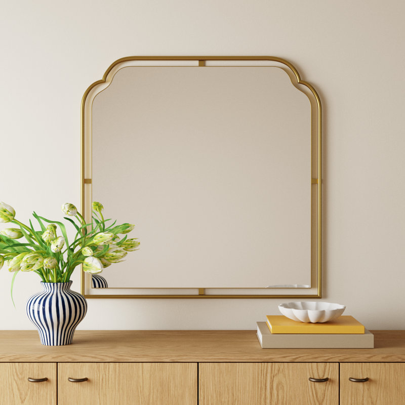 Moors Metal Novelty Mirror, Gold