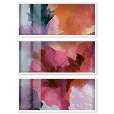 «Petal Symphony II», reproduction d'art moderne par Art Remedy, ensemble de 3
