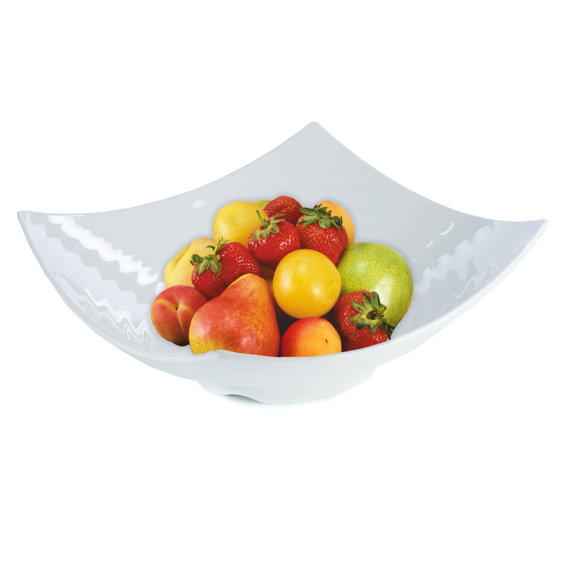 Orren Ellis Delavan Melamine Serving Bowl, 4" H x 12.5" W x 12.5" D