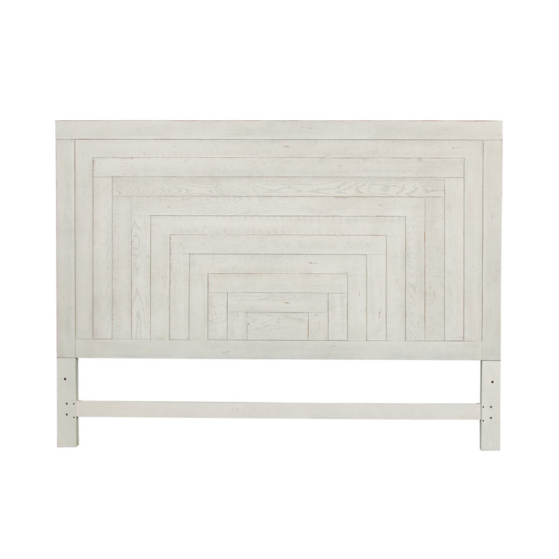 Bettee Solid Wood Headboard, Queen, White