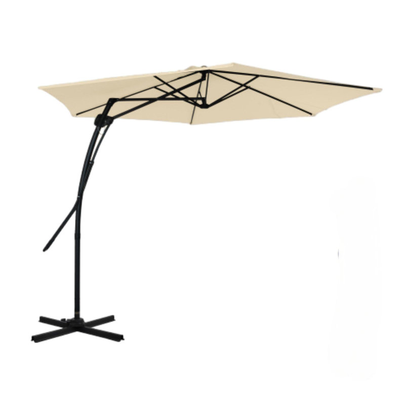 Parasol en porte-à-faux 10 pi Darathy, Beige