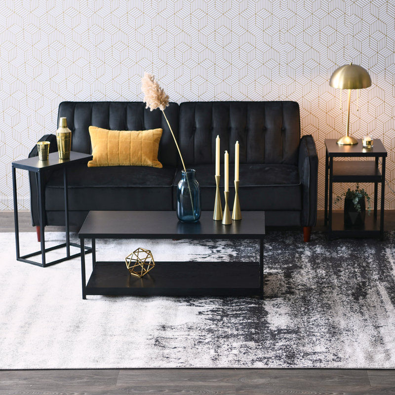 Gateshead End Table, Black Oak/Black