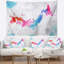 Tapisserie aquarelle carte japon Abstract-28505577