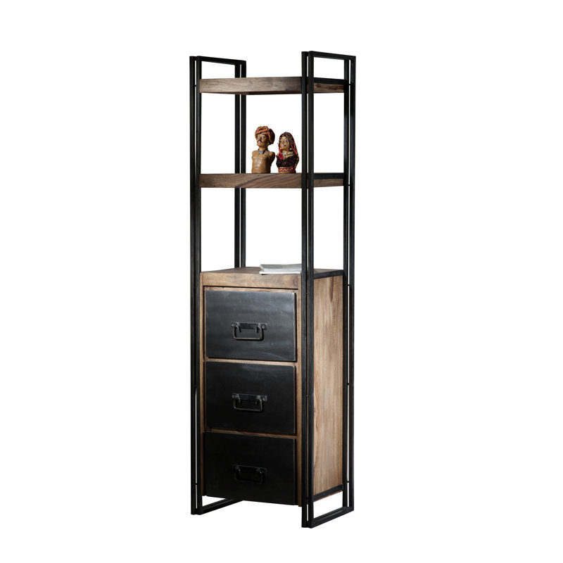 Lehoux 200cm H x 60cm W Metal Standard Bookcase