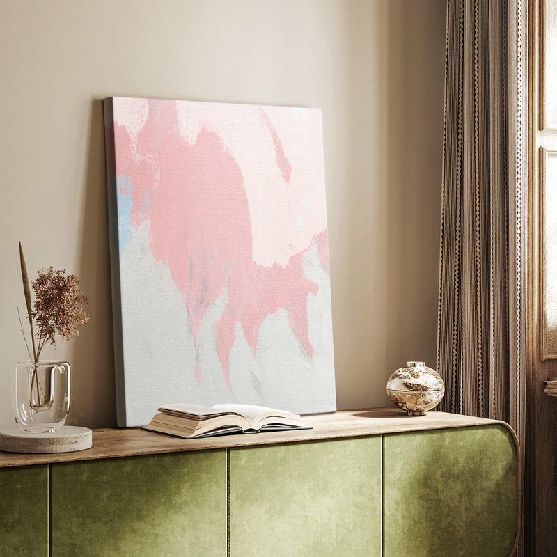 Blush Abstract II - galerie Cavas sur mesure, H 27 po x l 18 po