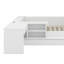 Lit plateforme avec tiroirs, tablettes, bureau et garde-robe-792133672