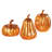 Lighted Faux Mercury-Style Pumpkins - Set of 3