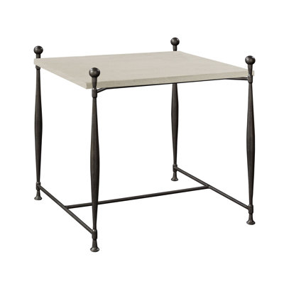 Ionia Side Table With Square Stone Top