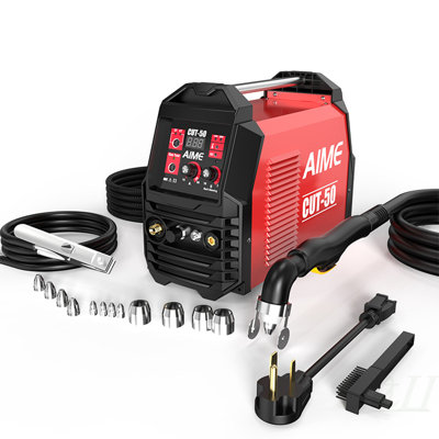 43A Argon arc cutting machine, 1/2 inch clean cut (13/16 inch break), non-contact arc ignition, speed increased by 25%, double voltage 110/220V, LED panel and front regulator, portable argon arc cutti