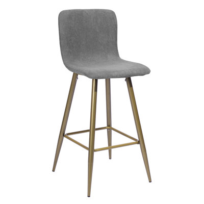 Fuhrman Upholstered Counter Stool with Metal Frame