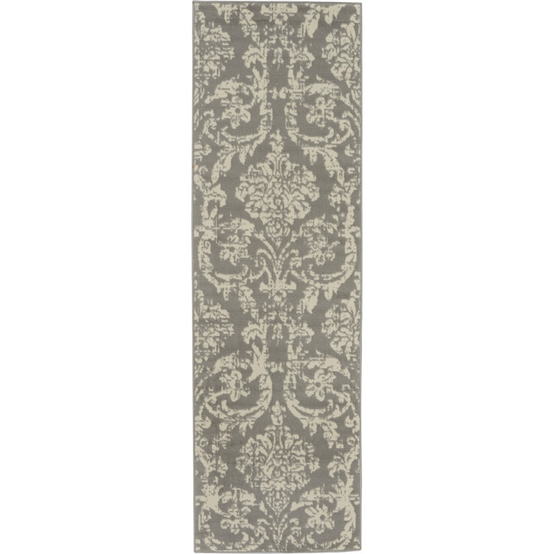 Rosemead Damask Indoor Rug, Runner 2'3" x 7'3"