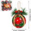 9 pièces boules de Noël boules de Noël suspendues boules rustiques ornements de sapin de Noël incassables pour décorations de Noël