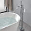 Robinet de baignoire à fixation au sol en laiton massif 37-1 / 2 "avec douche à main-99528879