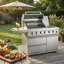 Ensemble d'îlot de cuisine extérieur modulaire de 46 po avec barbecue à 6 brûleurs en acier inoxydable Brixx-128942284