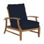 Croquet Teak Patio Chair with Cushions-239912427-239912529-182428366