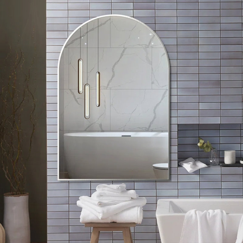 Miroir de salle de bain 20x30, Argent argent, 30" x 20"