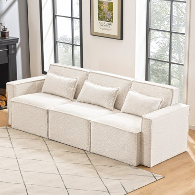 Taufner 93'' Square Arm Modular Sofa