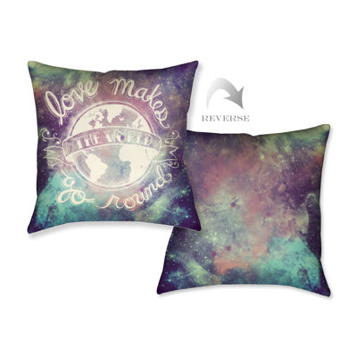 Coussin décoratif univers galaxie