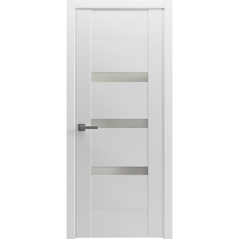 Portes modernes en verre massif opaque Sete 6900, 18 po x 80 po