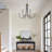 6 - Light Dimmable Black Candle Chandelier
