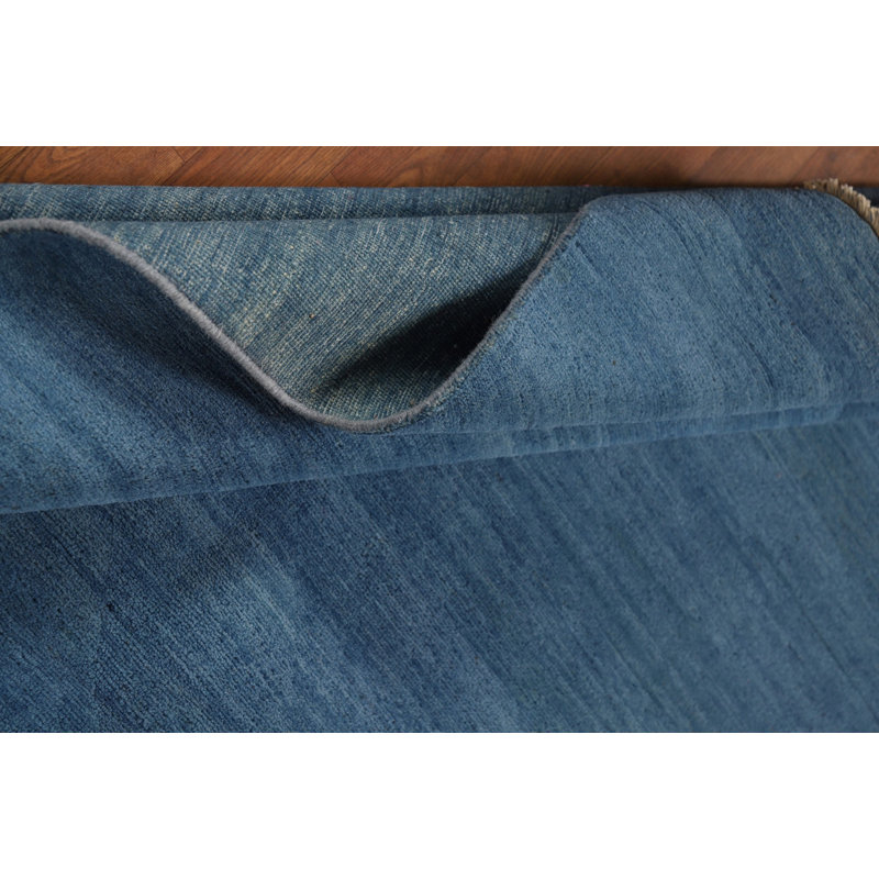 Tapis bleu Gabbeh 5 x 7
