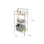 Étagères de salle de bain autoportantes l 10,63 po x H 35,83 po x P 17,32 po Aimon-1325780612