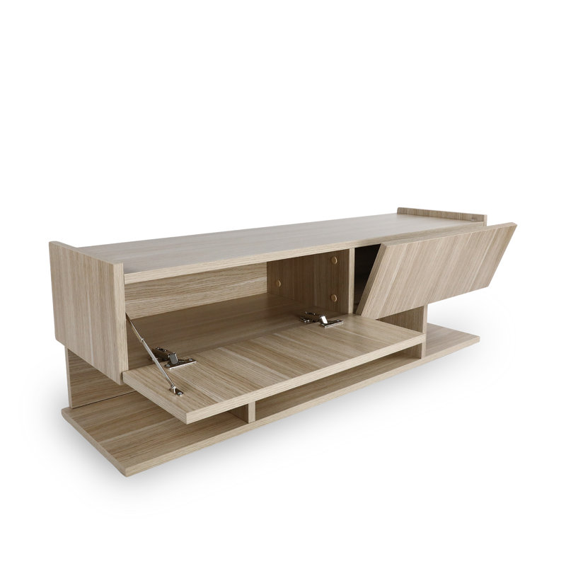 Metella Unfinished TV Stand for TVs up to 50", Oak